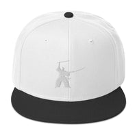 Samurai Two Sword Technique Embroidered Flat Bill Cap embroidered snapback hat, product image 33