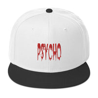 Psycho Horror Red Blood Drip Embroidered Flat Bill Cap embroidered snapback hat, product image 33