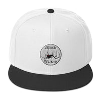 Black Widow Spider Latrodectus Embroidered Flat Bill Cap embroidered snapback hat, product image 33