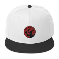 Horned Krampus Merry Christmas Embroidered Flat Bill Cap embroidered snapback hat, product image 33