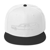 Hearse Funeral Car Embroidered Casket Coat Flat Bill Cap embroidered snapback hat, product image 33