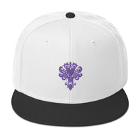 Purple Haunted Mansion Demon Wallpaper Embroidered Flat Bill Cap embroidered snapback hat, product image 33