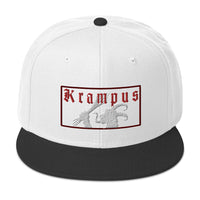 Gruss Vom Krampus Embroidered Flat Bill Cap embroidered snapback hat, product image 33