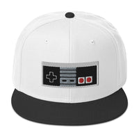 Classic 80's Game Controller Embroidered Flat Bill Cap embroidered snapback hat, product image 33