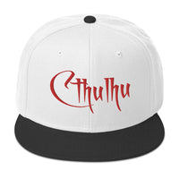 Red Call of Cthulhu The Great Old Ones Embroidered Flat Bill Cap embroidered snapback hat, product image 33