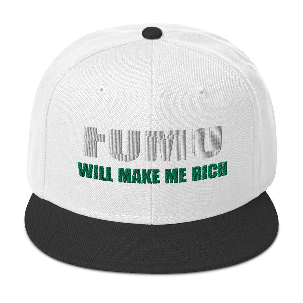 FOMO In Crypto Will Make Me Rich Bitcoin Bull Run Flat Bill Cap Snapback Hat