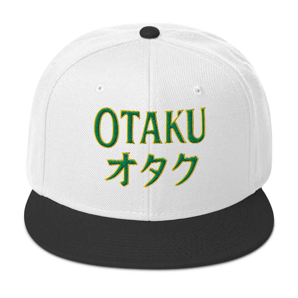 Otaku オタク embroidered snapback hat, product image 9