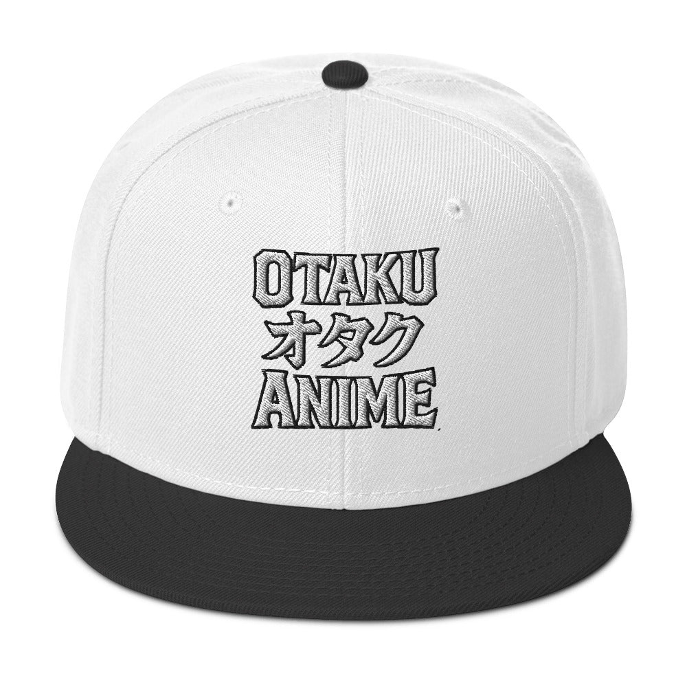 Otaku オタク Anime embroidered snapback hat, product image 9