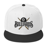 Billiards Cue Sticks 8 Ball embroidered snapback hat, product image 9