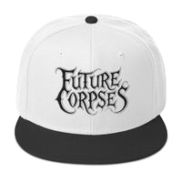 Future Corpses Horror Flat Bill embroidered snapback hat, product image 9