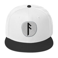 Ansuz Rune embroidered snapback hat, product image 9