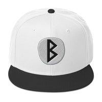 Berkano Rune embroidered snapback hat, product image 9