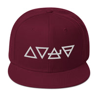 Fire Water Wind Earth The Four Elements of Matter Embroidered Flat Bill Cap embroidered snapback hat, product image 17