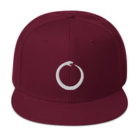 Ouroboros Snake Eating Tail Alchemy Symbol Embroidered Flat Bill Cap embroidered snapback hat, product image 17