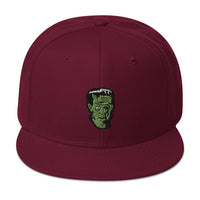 Modern Prometheus Frankenstein's Monster Embroidered Flat Bill Cap embroidered snapback hat, product image 18