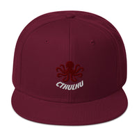 The Call of Cthulhu Horror Fiction Embroidered Flat Bill Cap embroidered snapback hat, product image 18