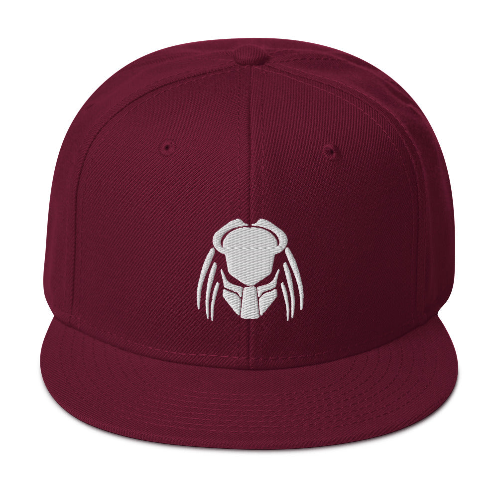 Predator Alien Hybrid Embroidered Flat Bill Cap Snapback Hat