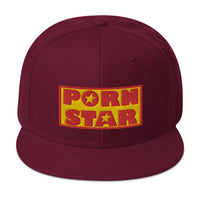 Occupation Porn Star Logo Embroidered Flat Bill Cap embroidered snapback hat, product image 17