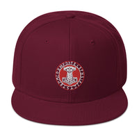 Odin Hammer Viking Runes Embroidered Flat Bill Cap embroidered snapback hat, product image 17