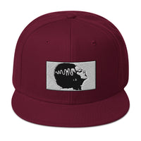 Halloween Monster Bride of Frankenstein Embroidered Flat Bill Cap embroidered snapback hat, product image 18