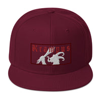 Gruss Vom Krampus Embroidered Flat Bill Cap embroidered snapback hat, product image 17