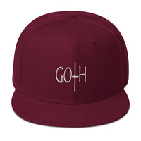 Goth Dark and Morbid Style Halloween Embroidered Flat Bill Cap embroidered snapback hat, product image 17