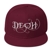 Whimsical Death – This is the End Embroidered Flat Bill Cap embroidered snapback hat, product image 17