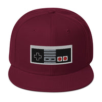 Classic 80's Game Controller Embroidered Flat Bill Cap embroidered snapback hat, product image 18