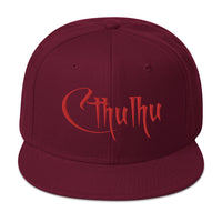 Red Call of Cthulhu The Great Old Ones Embroidered Flat Bill Cap embroidered snapback hat, product image 17