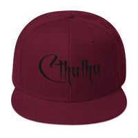 White Call of Cthulhu The Great Old Ones Embroidered Flat Bill Cap embroidered snapback hat, product image 18