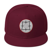 Ancient Japanese Symbol Embroidered Samurai Flat Bill Cap embroidered snapback hat, product image 17