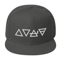 Fire Water Wind Earth The Four Elements of Matter Embroidered Flat Bill Cap embroidered snapback hat, product image 27