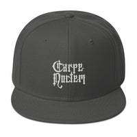 Carpe Noctem Seize The Night Vampire Embroidered Flat Bill Cap embroidered snapback hat, product image 27