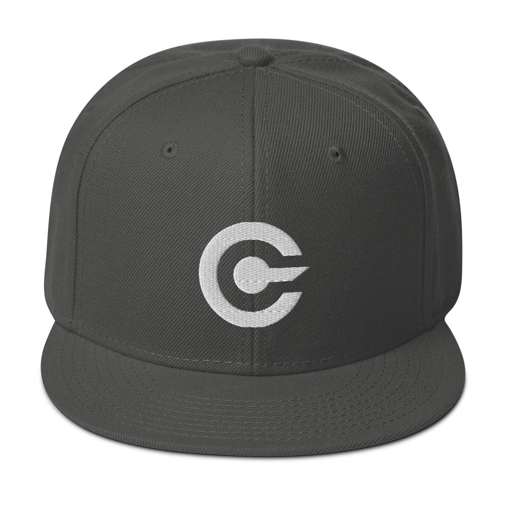 Cryptocurrency Symbol Digital Money Embroidered Flat Bill Cap Snapback Hat