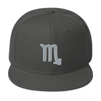 Zodiac Sign Scorpio Embroidered Flat Bill Cap embroidered snapback hat, product image 27