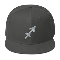 Zodiac Sign Sagittarius Embroidered Flat Bill Cap embroidered snapback hat, product image 27