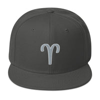 Zodiac Sign Aries Embroidered Flat Bill Cap embroidered snapback hat, product image 27