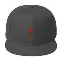 Vampire Hunter Sign of the Cross Embroidered Flat Bill Cap embroidered snapback hat, product image 26