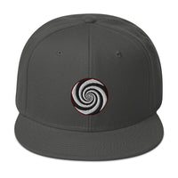 Twilight Zone Hypnotic Hypnosis Spiral Illusion Embroidered Flat Bill Cap embroidered snapback hat, product image 28