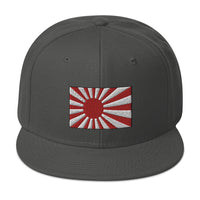 The National Flag of Japan Embroidered Flat Bill Cap embroidered snapback hat, product image 27