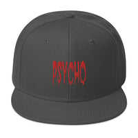 Psycho Horror Red Blood Drip Embroidered Flat Bill Cap embroidered snapback hat, product image 27