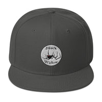 Black Widow Spider Latrodectus Embroidered Flat Bill Cap embroidered snapback hat, product image 27