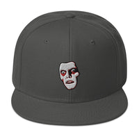 Horror Monster Pazuzu "Captain Howdy" Embroidered Flat Bill Cap embroidered snapback hat, product image 27