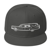Hearse Funeral Car Embroidered Casket Coat Flat Bill Cap embroidered snapback hat, product image 27