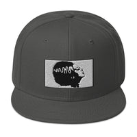 Halloween Monster Bride of Frankenstein Embroidered Flat Bill Cap embroidered snapback hat, product image 27