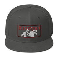 Gruss Vom Krampus Embroidered Flat Bill Cap embroidered snapback hat, product image 27