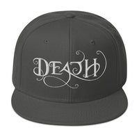 Whimsical Death – This is the End Embroidered Flat Bill Cap embroidered snapback hat, product image 27