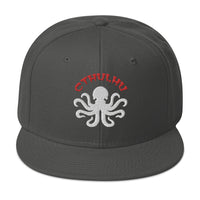 Cthulhu The Elder Gods Embroidered Flat Bill Cap embroidered snapback hat, product image 27