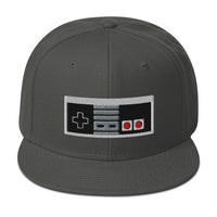 Classic 80's Game Controller Embroidered Flat Bill Cap embroidered snapback hat, product image 27