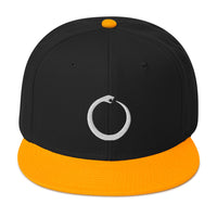 Ouroboros Snake Eating Tail Alchemy Symbol Embroidered Flat Bill Cap embroidered snapback hat, product image 15